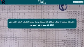 «طريقة سهلة» لينك شغال للاستعلام عن نتيجة الصف الأول الإعدادي 2025 بالاسم ورقم الجلوس